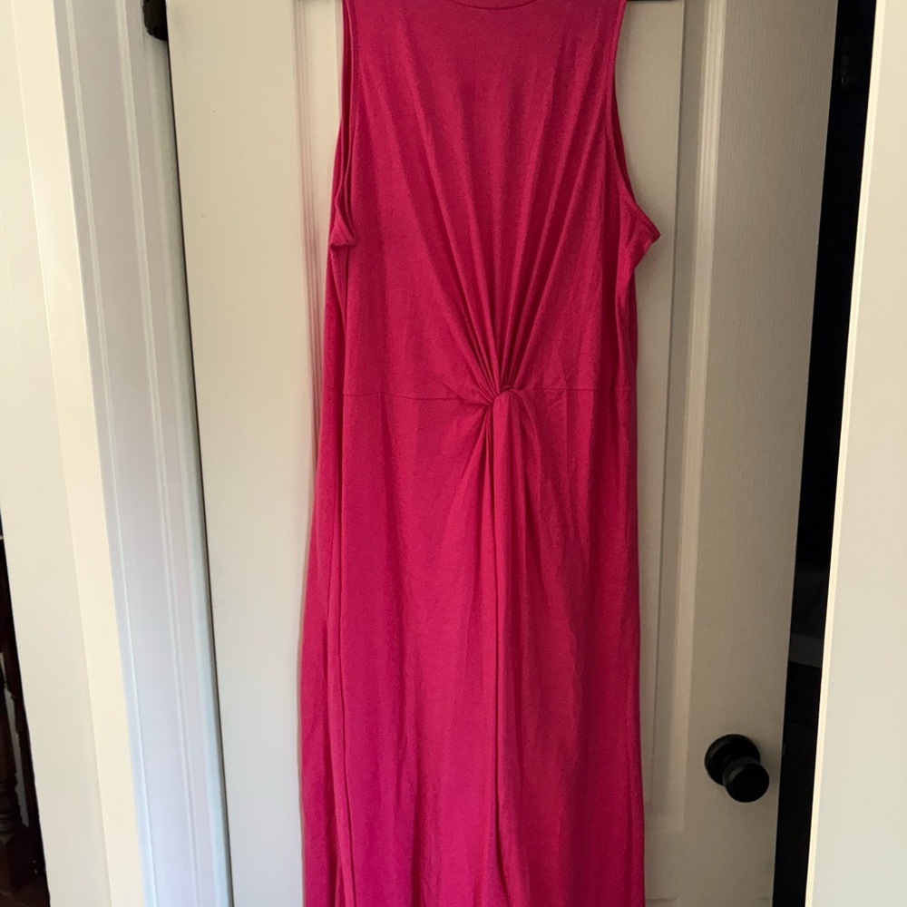 GAP Vibrant Pink Maxi Dress